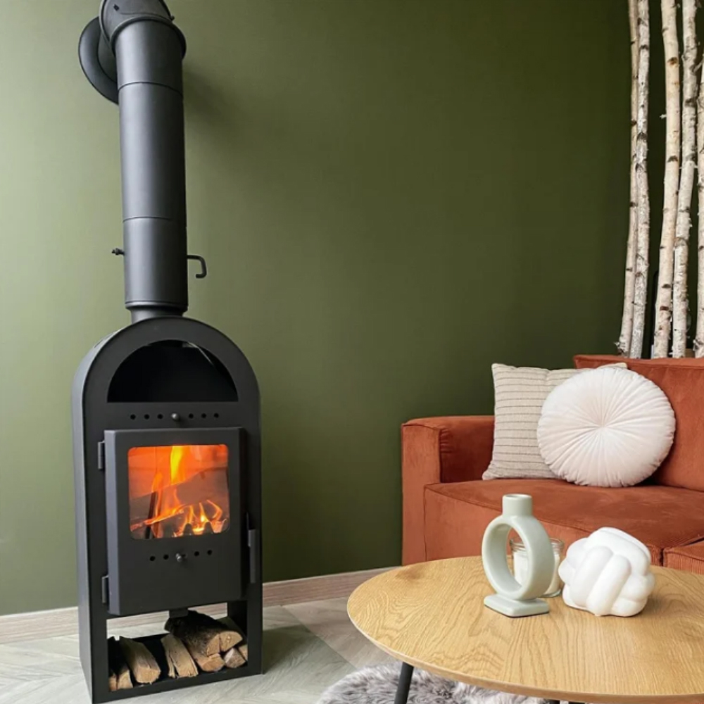 Semineu pe lemne Economic S, Pe lemne și brichete, 5kW, 1.8kg/h - imagine 11