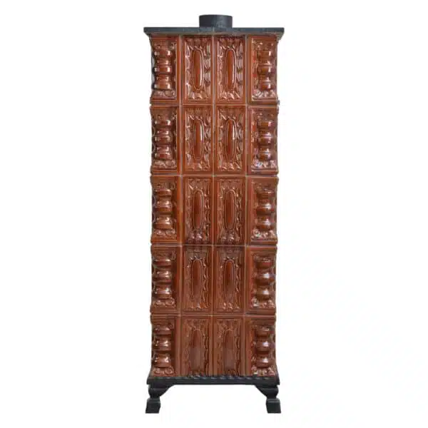Sobă Teracotă Caro Natur 5R, Sobă de teracotă pe lemne cu Granit, 10kW - imagine 8