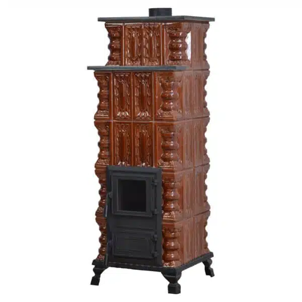 Sobă Teracotă Caro Natur 5R, Sobă de teracotă pe lemne cu Granit, 10kW - imagine 5