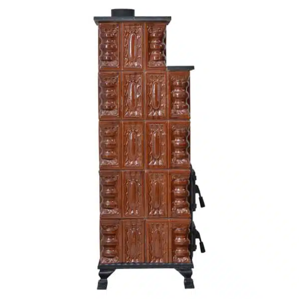 Sobă Teracotă Caro Natur 5R, Sobă de teracotă pe lemne cu Granit, 10kW - imagine 6