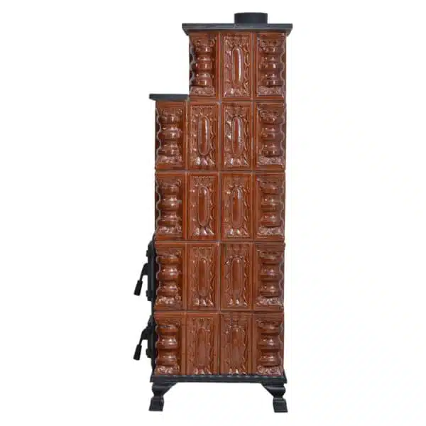 Sobă Teracotă Caro Natur 5R, Sobă de teracotă pe lemne cu Granit, 10kW - imagine 7