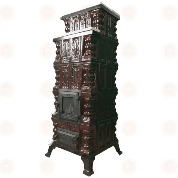 Sobă de teracotă Maro 5R, de încălzit pe lemne cu marmură, 8.5 kW 6