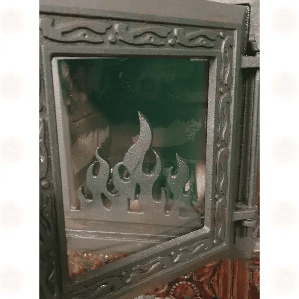 Sobă de teracotă Maro 5R, de încălzit pe lemne cu marmură, 8.5 kW 3