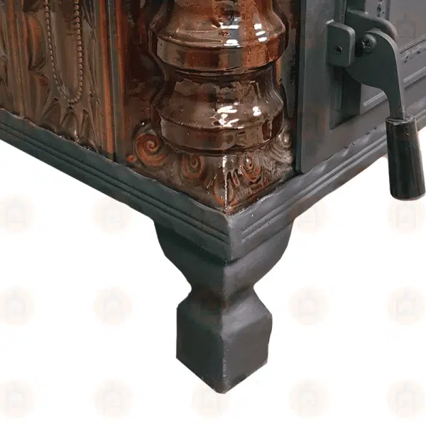 Sobă Teracotă Caro Maro/Auriu 5R, Sobă de teracotă pe lemne cu Granit, 10 kW 6