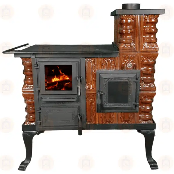 Teracotă Premium cizmă mică Maro, De incălzit și gătit cu ușa sticlă, 8kW 12