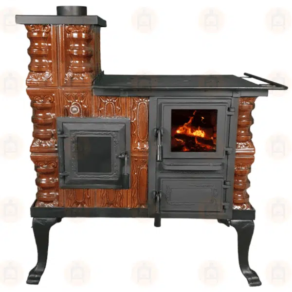 Teracotă Premium cizmă mică Maro, De incălzit și gătit cu ușa sticlă, 8kW 14