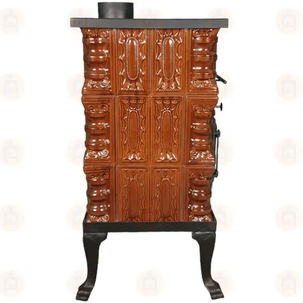 Teracotă Premium cizmă mică Maro/Natur, De incălzit și gătit cu ușa sticlă, 8kW 7