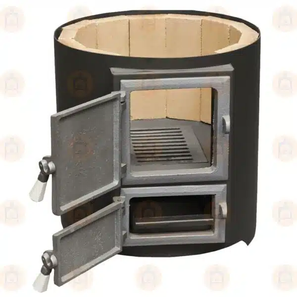 Ansamblu boiler 120L lemn/electric, focar ușă din fontă, 7,5kW, FM - imagine 6