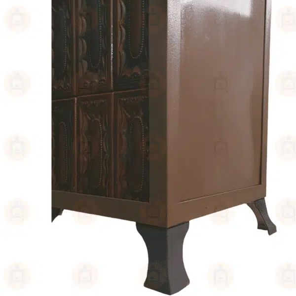 Sobă Teracotă Vulcano Maro 5R, În cadru cu ușă fontă, 10 kW 1