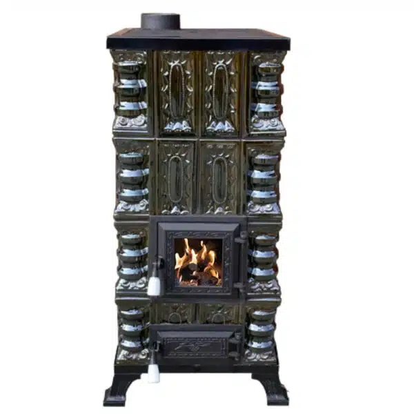Sobă de teracotă Verde 7kW, Pe lemne 8