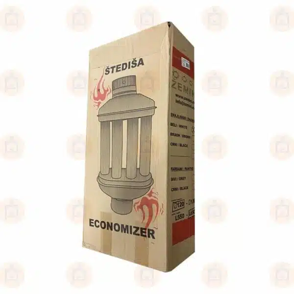 Burlan Recuperator Economizor emailat Alb,120mm Alb lucios - Image 2