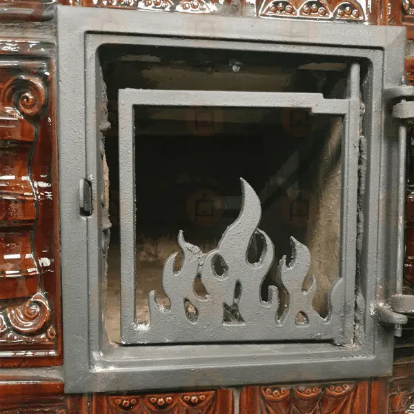 Sobă teracotă 4 rânduri, De încălzit Maro cu plită, 7 kW 7