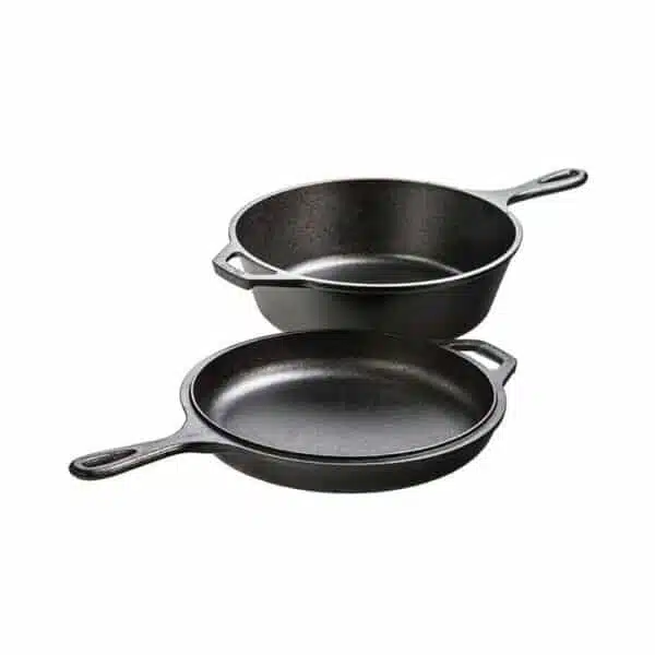 Öntöttvas nyeles lábas serpenyő fedővel 2in1, 26 cm - Image 2