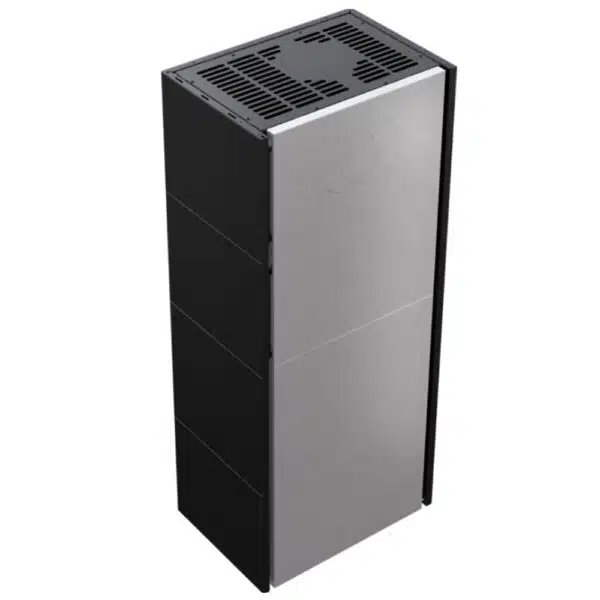 Șemineu complet Simplu BOX, 10kW Negru - imagine 6