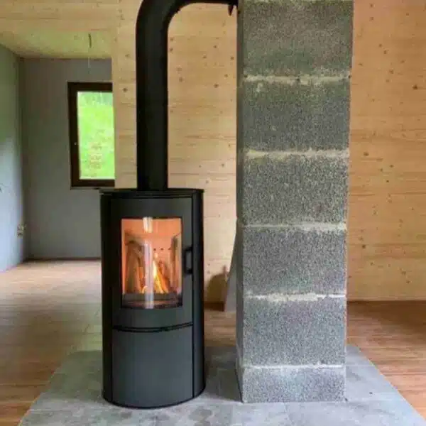Șemineu Aura pe lemne, 8kW-10.5kW Oțel+Șamotă - imagine 3