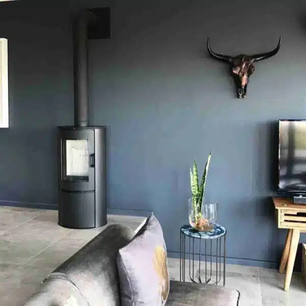 Șemineu Aura pe lemne, 8kW-10.5kW Oțel+Șamotă - imagine 4