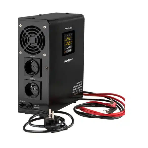 UPS de perete REBEL, Centrale Termice Sinus PUR 800VA, 500W 12V - imagine 2