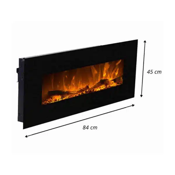 Șemineu încorporabil Electric Neptun, de Perete 1500W - imagine 2