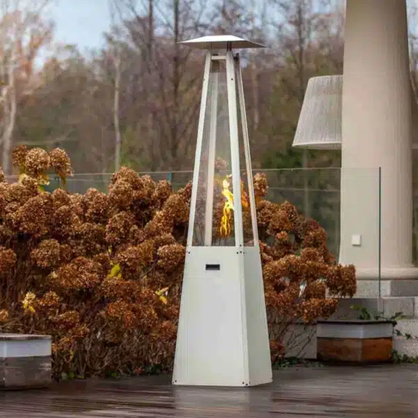 Încălzitoare terasă umbrella Alb, 12kW, Încălzitor de terasă pe gaz - imagine 4