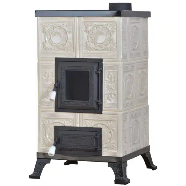 Sobă teracotă Azteca 3R, De încălzit cu 3 rânduri pe lemne, Cu plită, 5kW - imagine 5