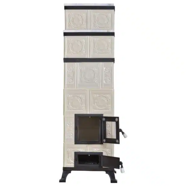 Azték Cserépkályha 6 soros, 10kW, Fehér márványlappal - Image 3