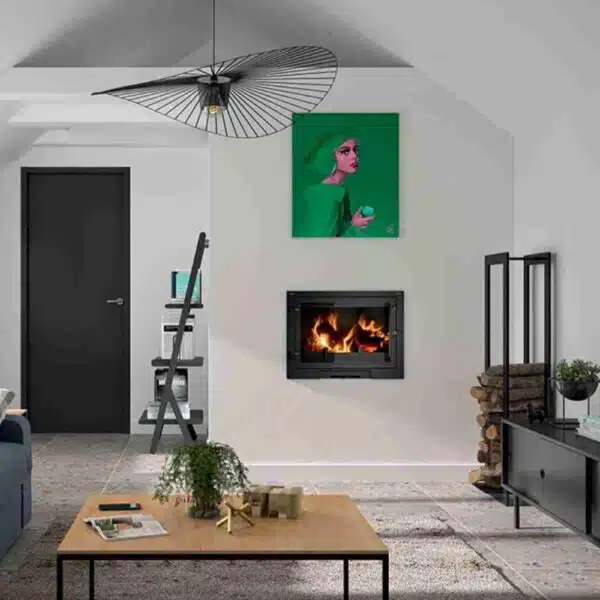 Șemineu focar fontă Eos 700, pe lemne, 8kW-12kW - imagine 2