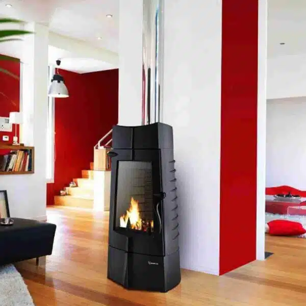Șemineu fontă Chamane pe lemne, 10-15kW - imagine 2