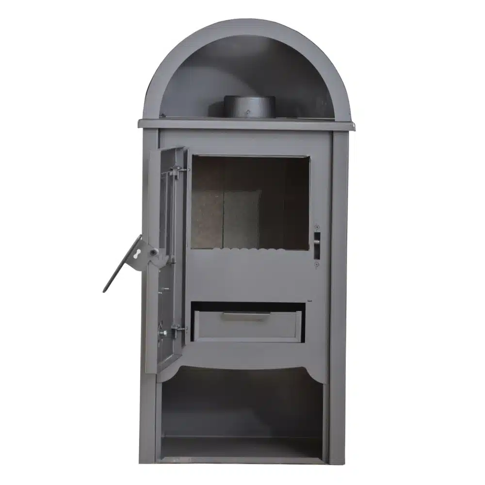 Șemineu Evotools 7kW cu boltă, pe lemne și brichete, randament 85.74% - imagine 3