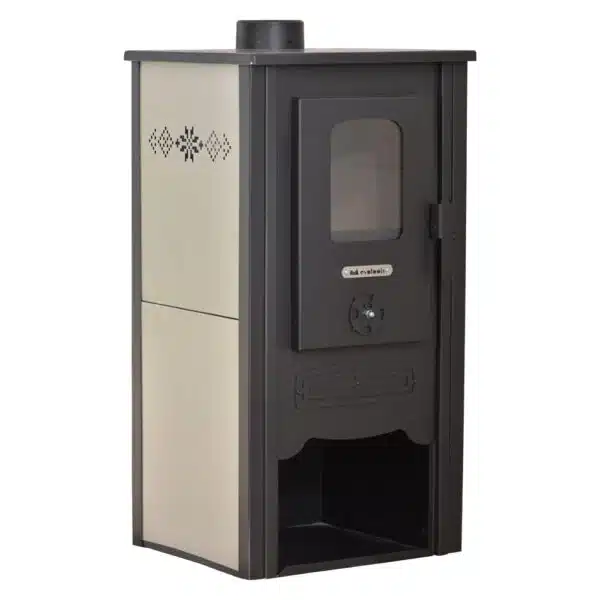 Șemineu cu perete dublu Evotools, 8,5kW, pe lemne și brichete, randament 80% - imagine 4