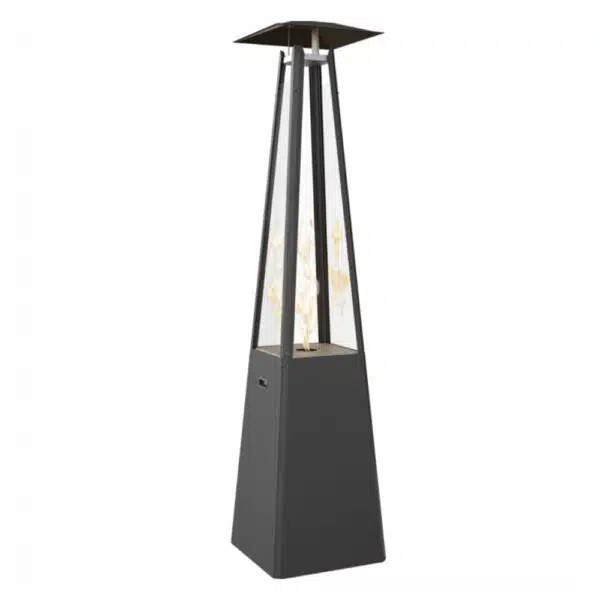 Încălzitoare terasă umbrella Negru, 12kW, Încălzitor de terasă pe gaz - imagine 3