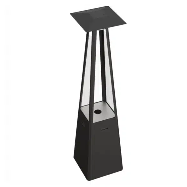 Încălzitoare terasă umbrella Negru, 12kW, Încălzitor de terasă pe gaz - imagine 2