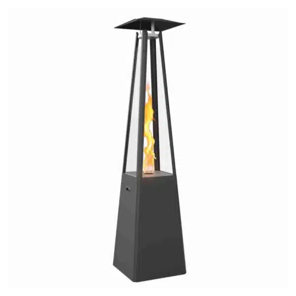 Încălzitoare terasă umbrella Negru, 12kW, Încălzitor de terasă pe gaz