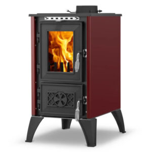 Șemineu fontă Iglo bourgogne, Hunor 806 pe lemn și brichete, 10,6kW