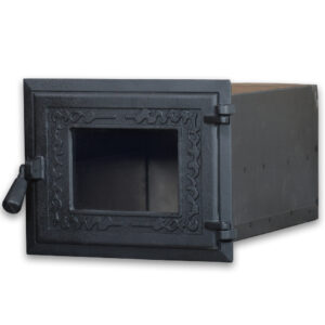 Cuptor fontă cu geam termorezistent, 700C, pentru sobe