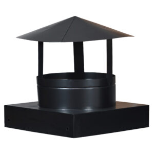 25x25 cm-es fekete kéménysapka