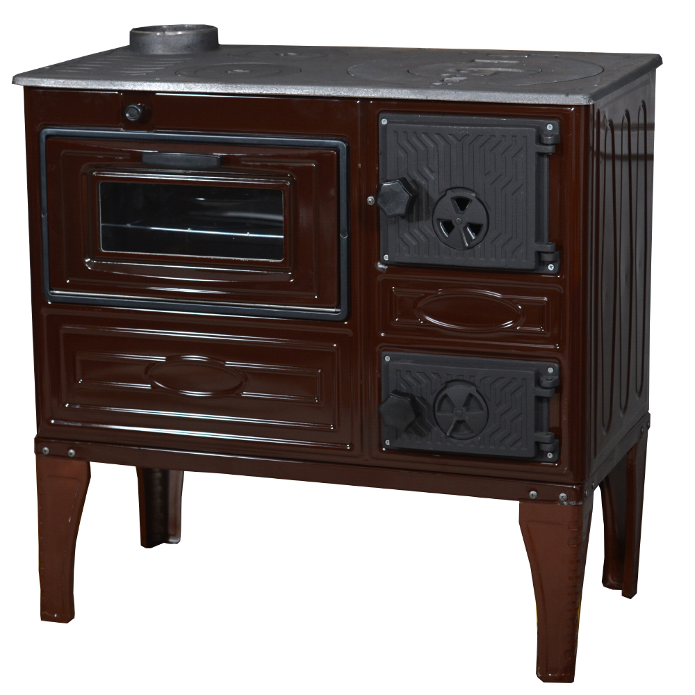 Barna sparhelt 304U, öntöttvas főzőlappal és sütővel, 9kW