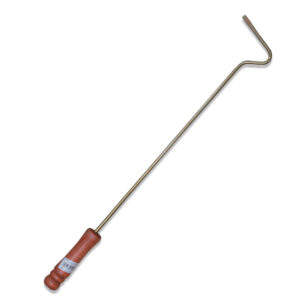 Vatrai metalic, cu maner lemn, 51 cm