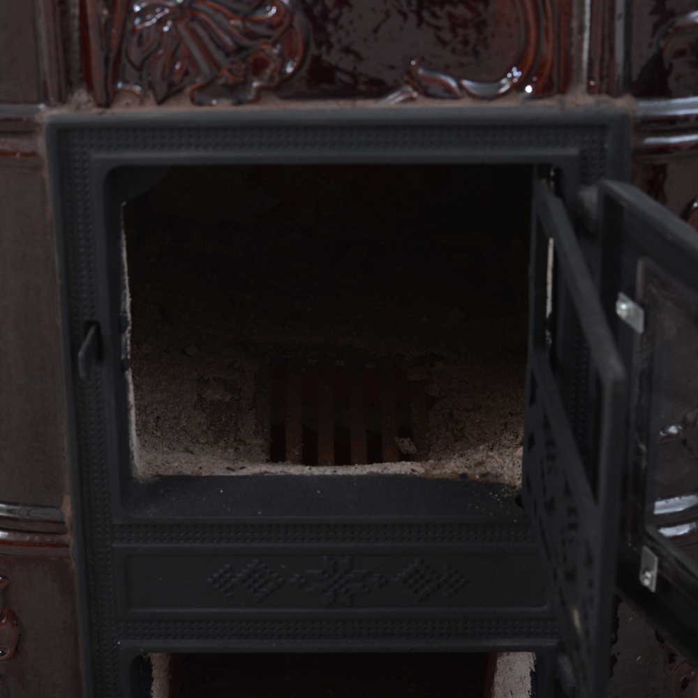 Sobă Teracotă ROZA Maro 5RG, Sobă de teracotă pe lemne cu marmură, 9kW - imagine 9