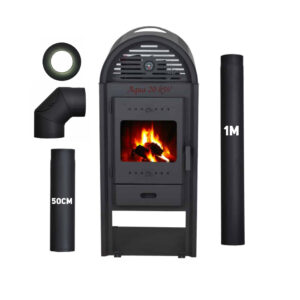 FM Aqua Plus 20kW, vízteres kandalló, + Csatlakozó elemek