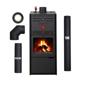 FM Aqua Prémium 30kW, vízteres kandalló + Csatlakozó elemek