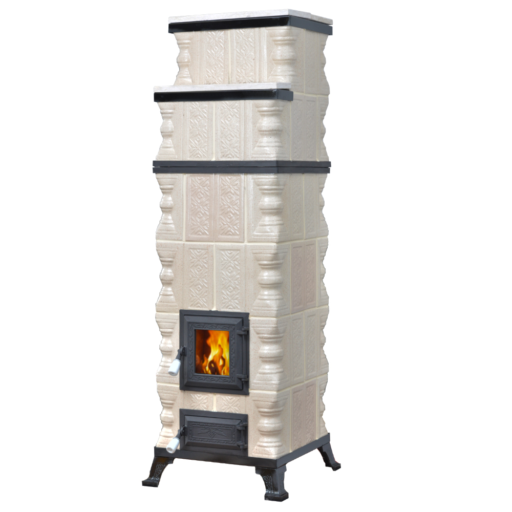 Sobă teracotă Toscana 6R cu mici variații cromatice, 10kW